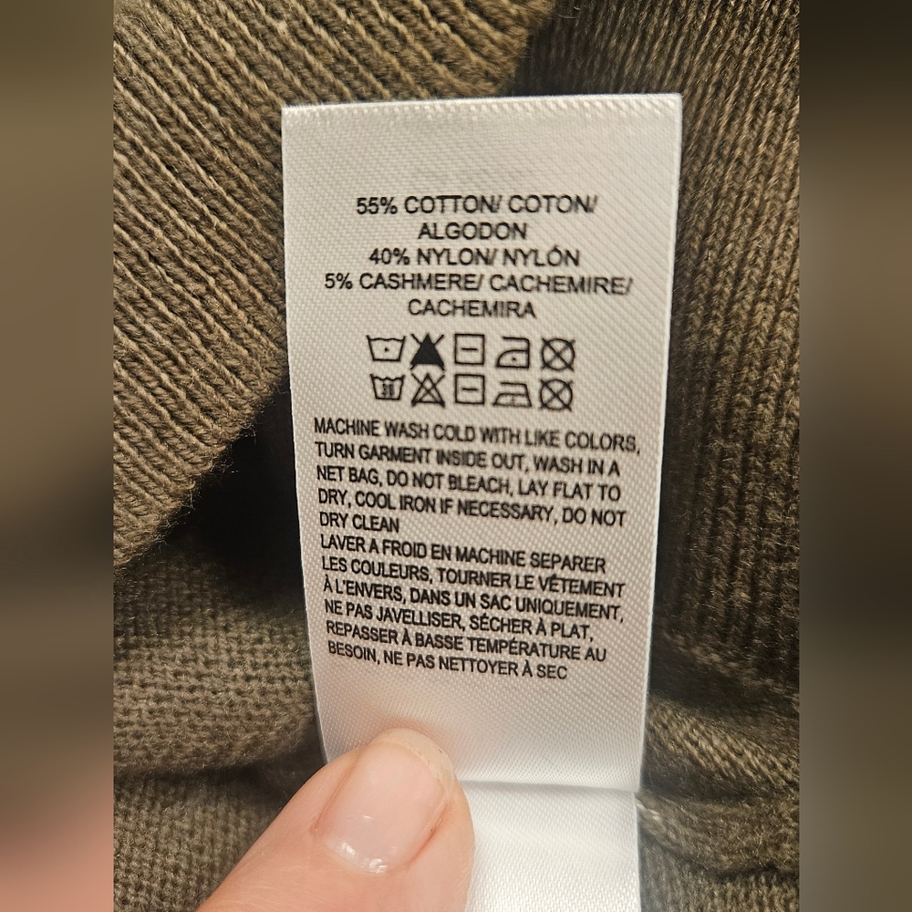 NWT Lucky Brand Khaki Hooded Sweater for Women Cloudsoft Sm - Picture 5 of 5
